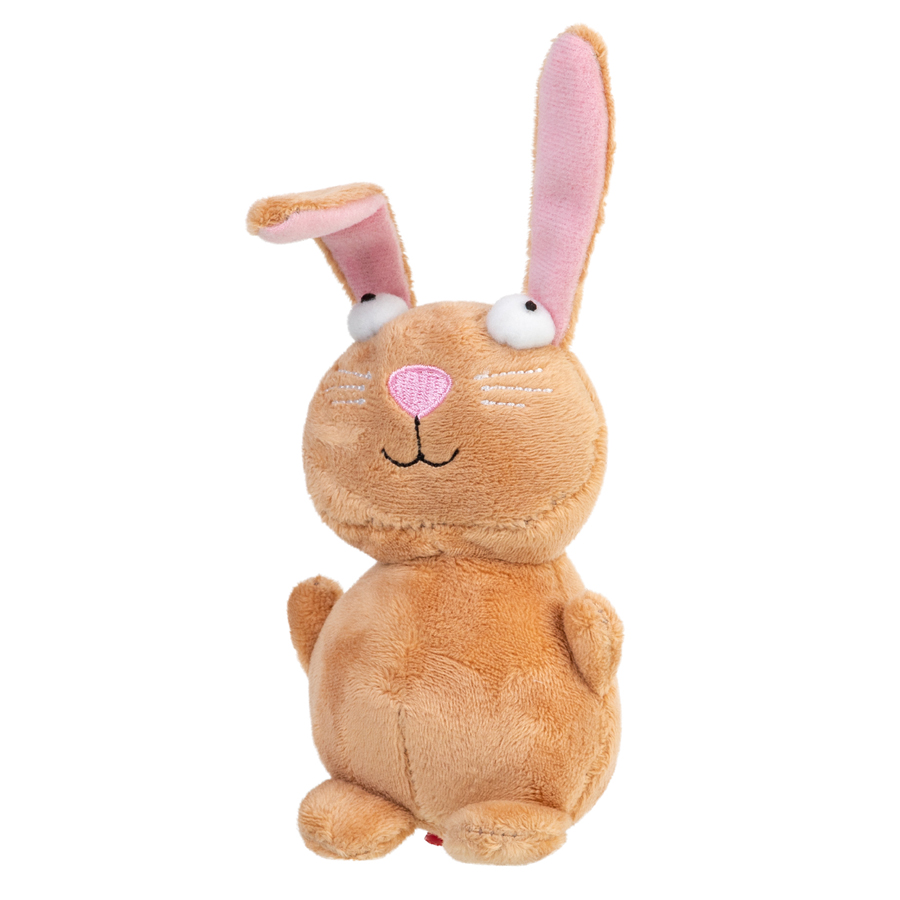 Іграшка для собак Кролик з пищалкою GiGwi Plush Friendz, плюш, 16 см