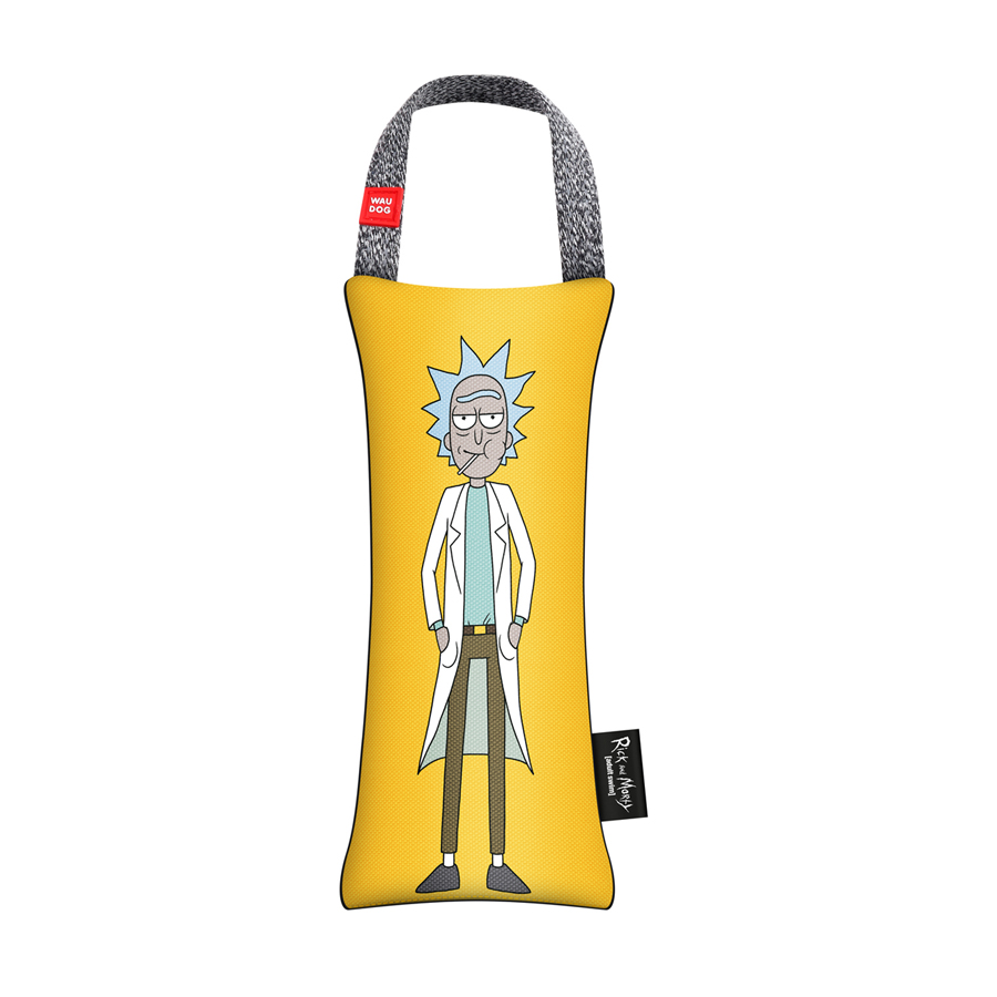 Іграшка для собак WAUDOG Fun з пищалкою, малюнок Рік та Морті 3, S, Ш 7 см, Д 16 см