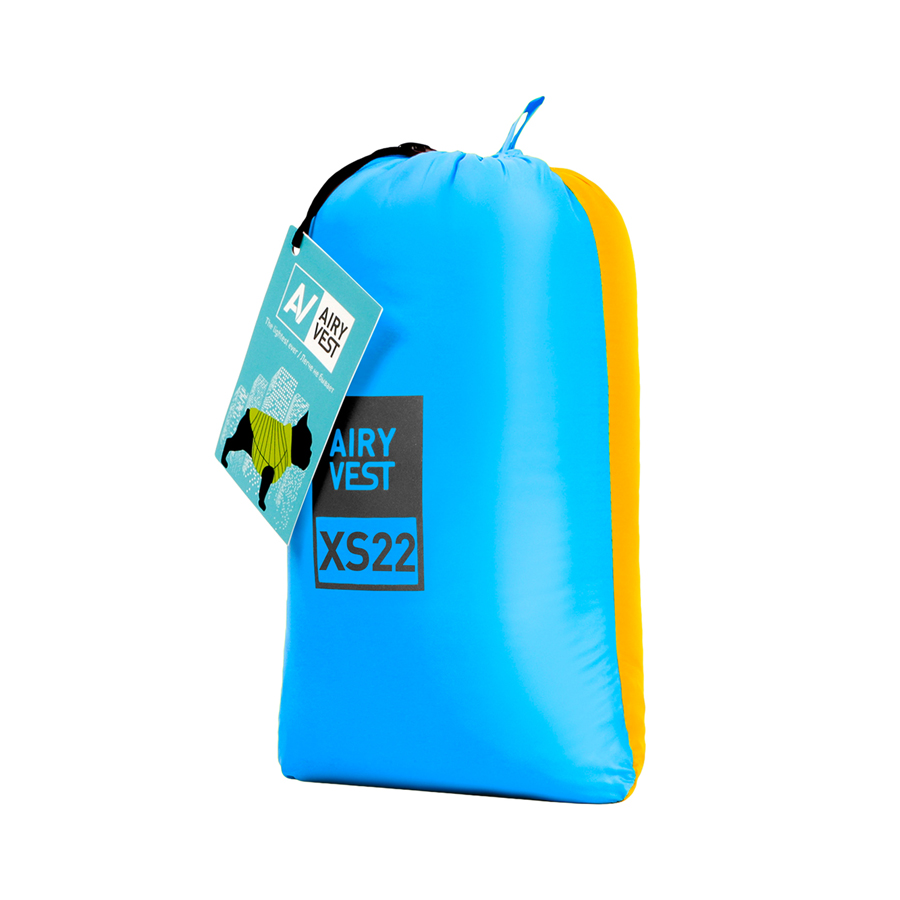 Двостороння курточка AiryVest для собак , розмір XS 22, жовто-блакитна