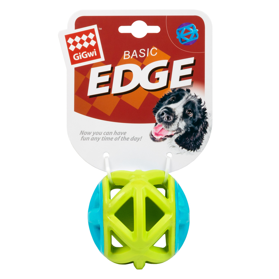 Іграшка для собак М'яч GiGwi Basic EDGE, салатовий, гума, 9 см