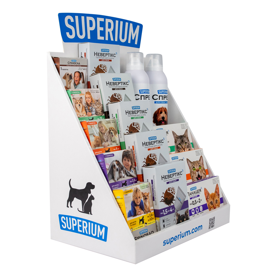 Дисплей SUPERIUM, картон, 28х38х19 см