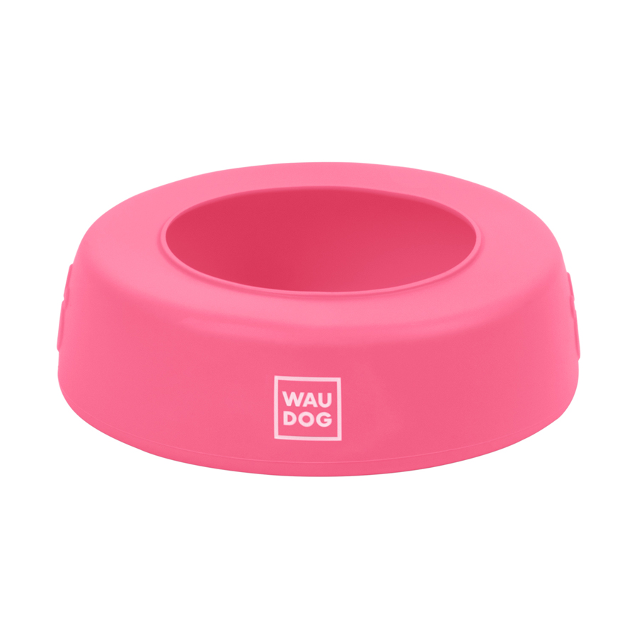 Миска-непроливайка WAUDOG Silicone 1 л рожевий