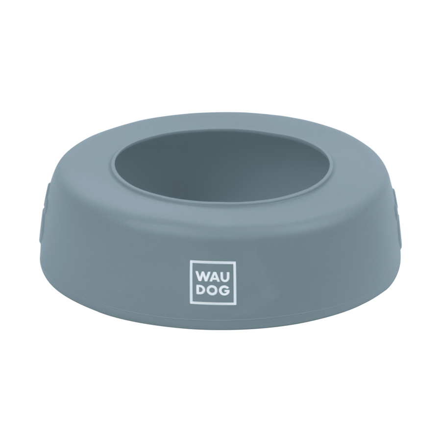 Миска-непроливайка WAUDOG Silicone 1 л сірий