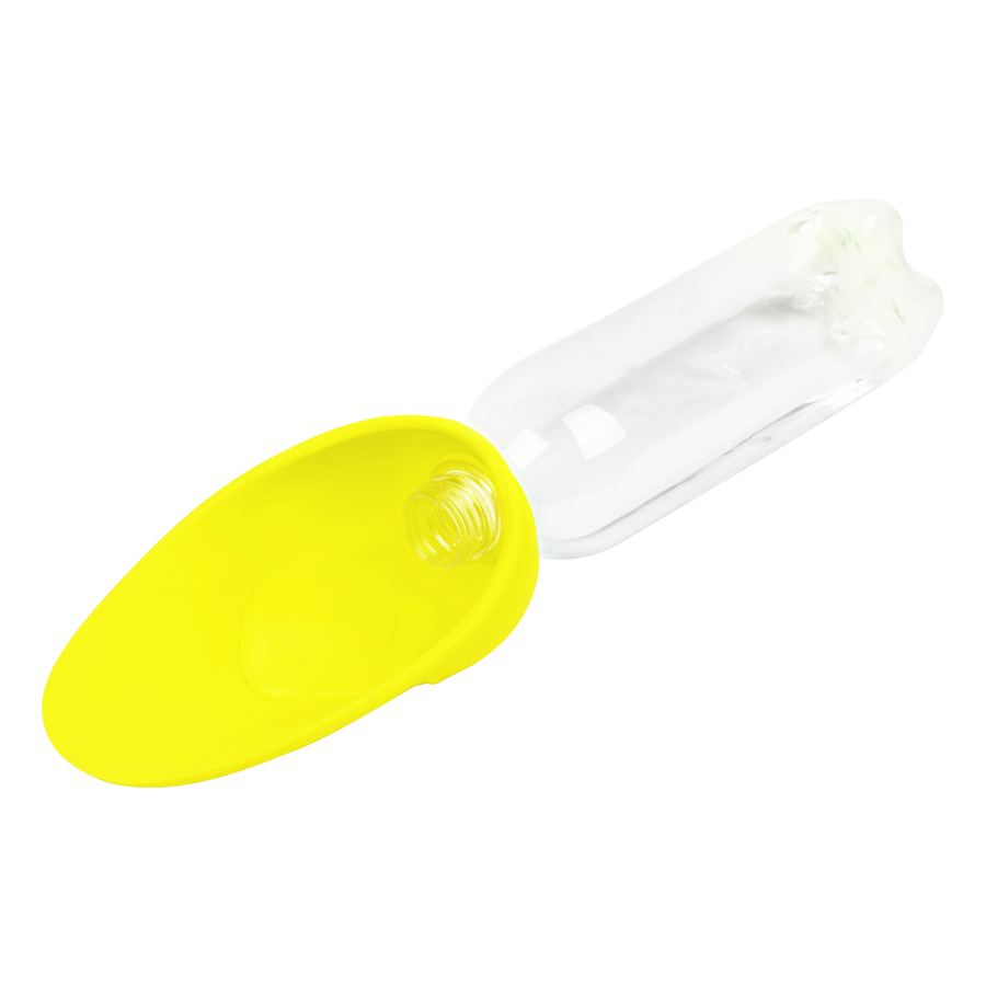 Поїлка-насадка на пляшку WAUDOG Silicone, 165х90 мм жовтий