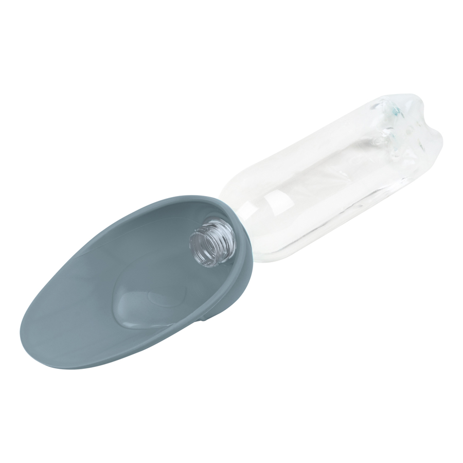 Поїлка-насадка на пляшку WAUDOG Silicone, 165х90 мм сірий