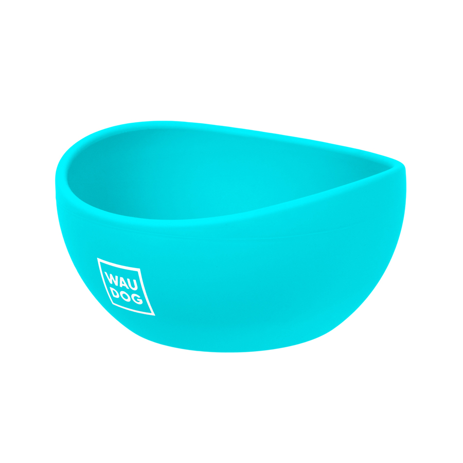 Миска WAUDOG Silicone, 250 мл блакитний