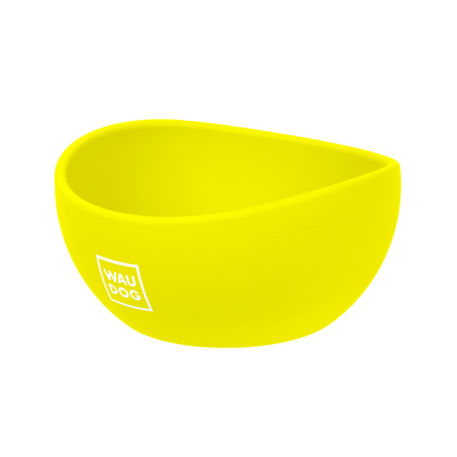 Миска WAUDOG Silicone, 250 мл жовтий