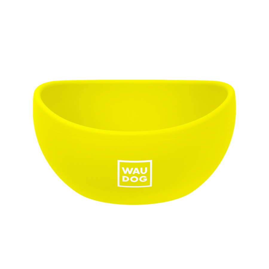 Миска WAUDOG Silicone, 250 мл жовтий