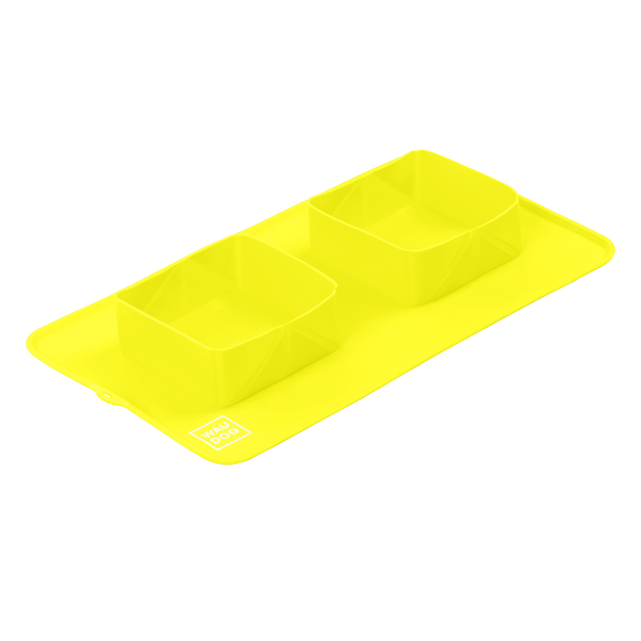 Миска складана WAUDOG Silicone,385х230х50 мм жовтий