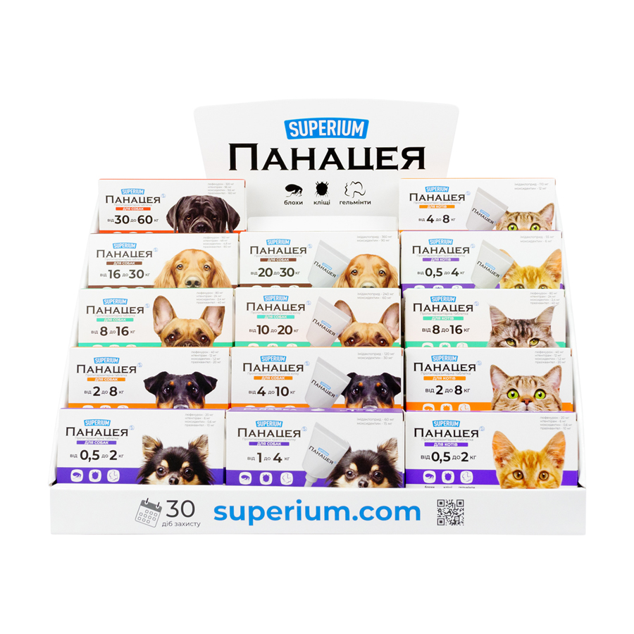 Дисплей SUPERIUM Panacea, картон, 38х32х17см