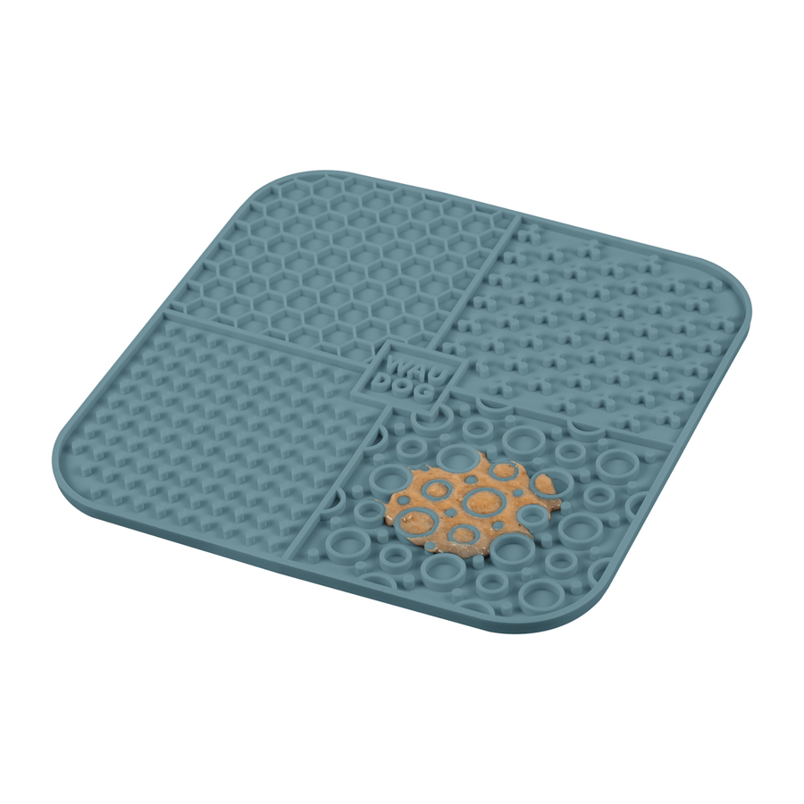 Килимок для злизування WAUDOG Silicone, 190х190х10 мм, сірий