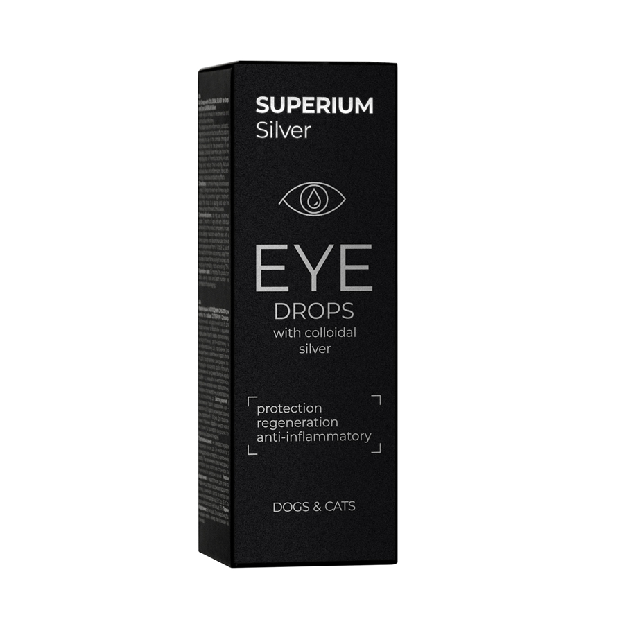 СУПЕРІУМ Сільвер краплі очні з колоїдним сріблом для котів та собак, 30 мл