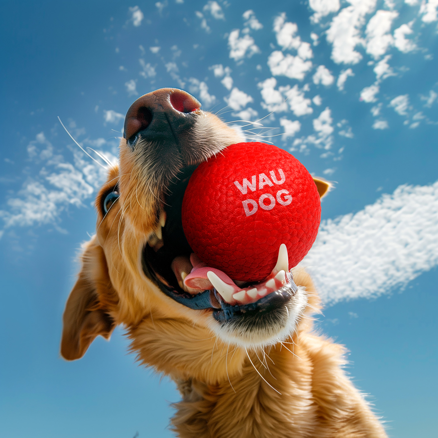 Іграшка для собак WAUDOG Fun Red Ball, спінений термопластичний поліуретан, 70 мм