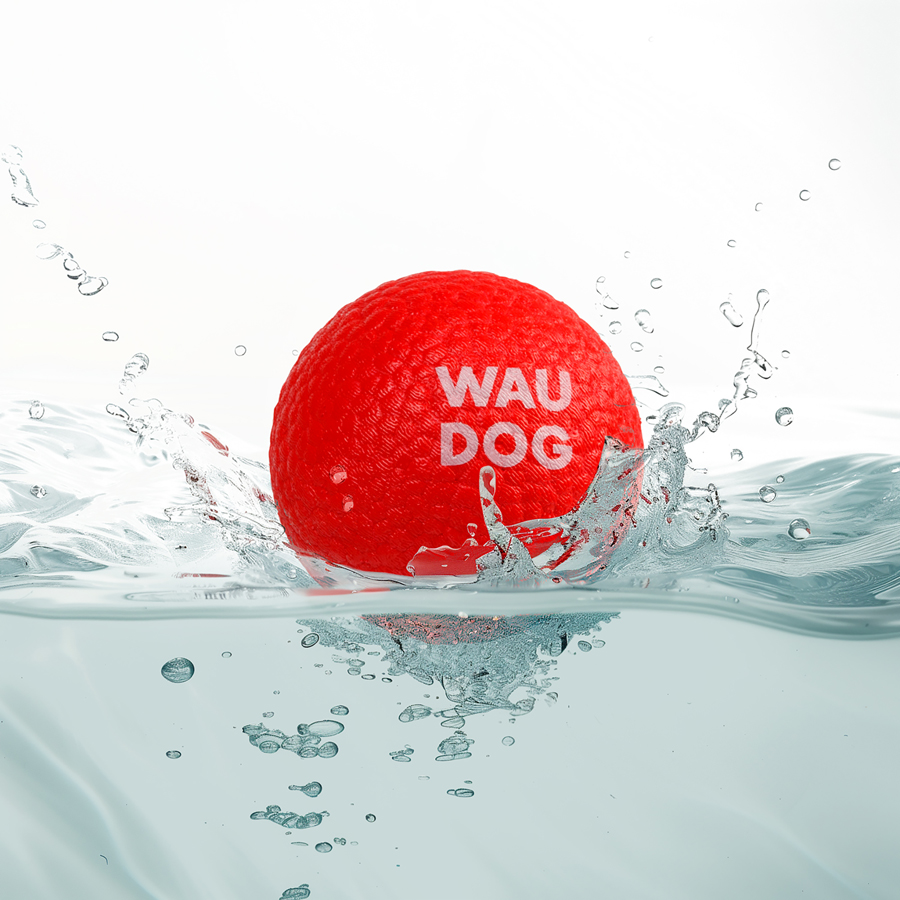Іграшка для собак WAUDOG Fun Red Ball, спінений термопластичний поліуретан, 70 мм
