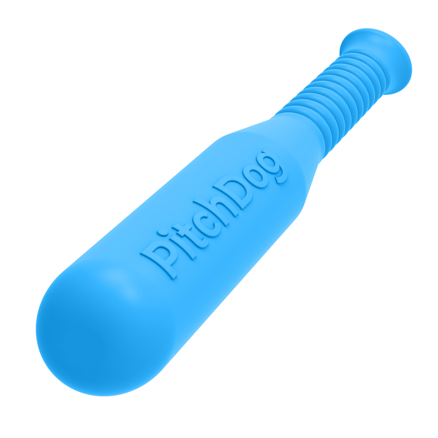 Ігрова бита для апортировки PitchDog, довжина 35 см, діаметр 6 см блакитний