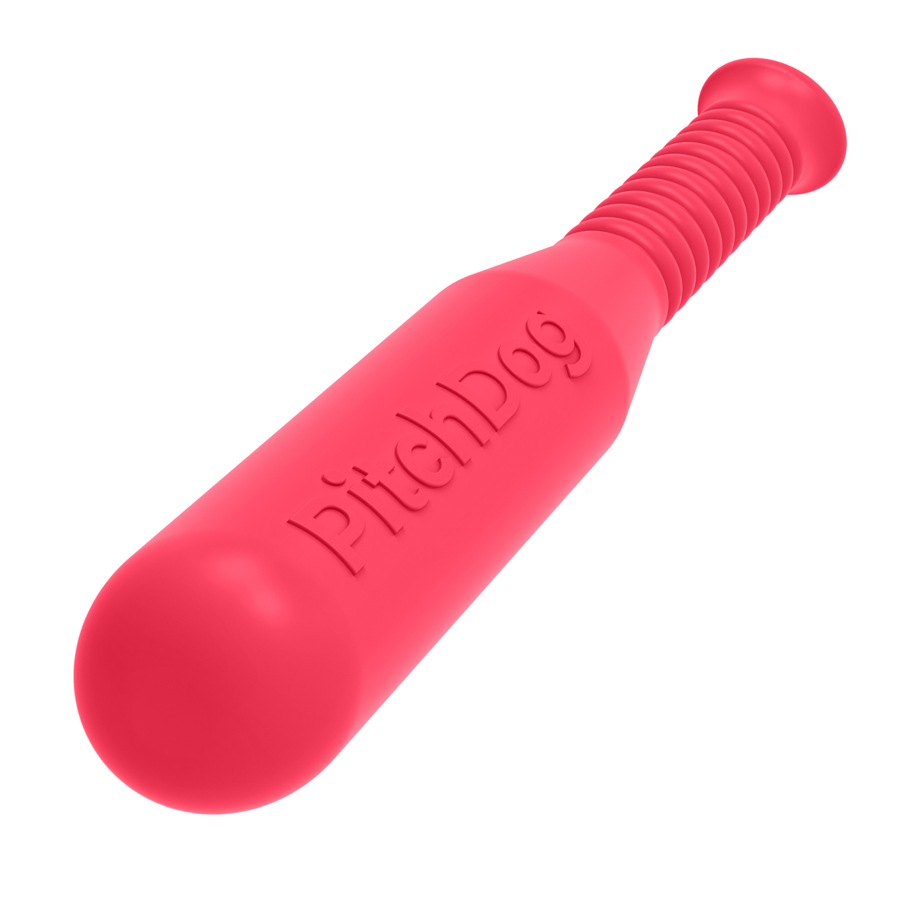Ігрова бита для апортировки PitchDog, довжина 35 см, діаметр 6 см рожевий
