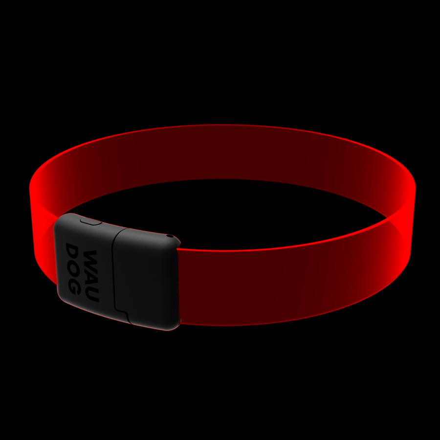 Нашийник для собак з підсвічуванням WAUDOG LED, RGB, Type-C, регульований, Ш 25 мм, Дов 60 см