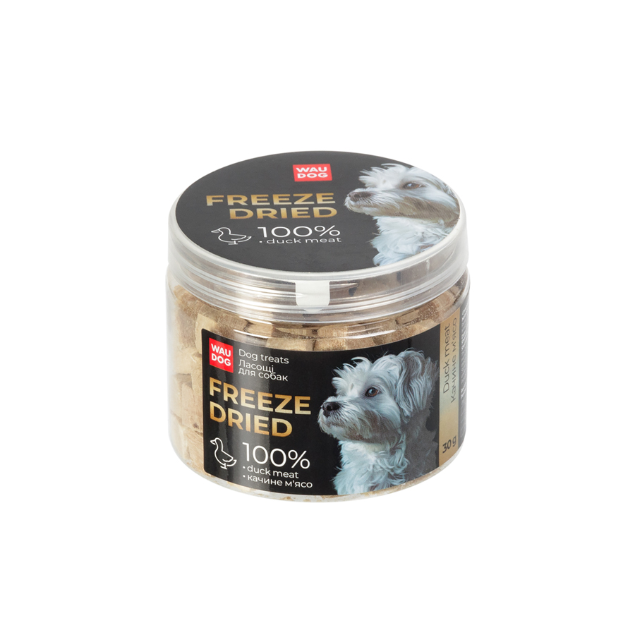 Ласощі для собак WAUDOG Treats Freeze dried Качине м'ясо, 30 г