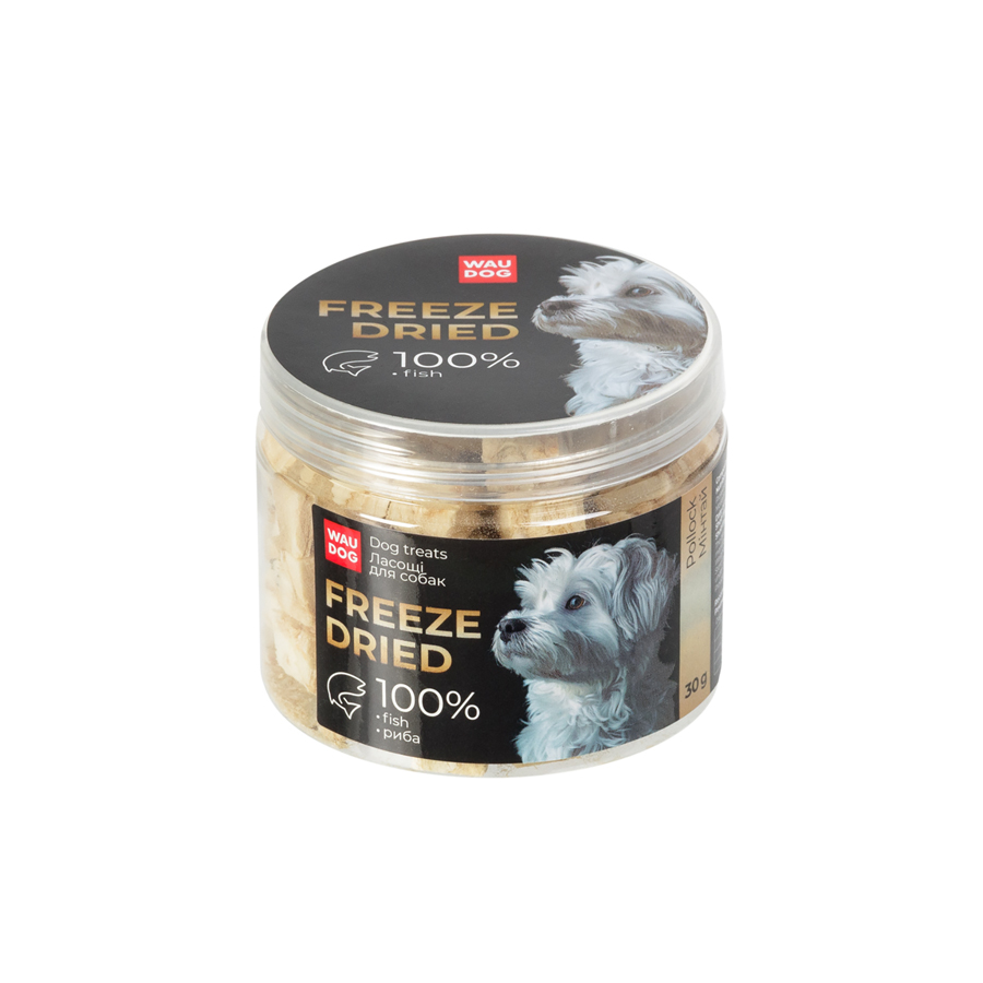 Ласощі для собак WAUDOG Treats Freeze dried Минтай, 30 г