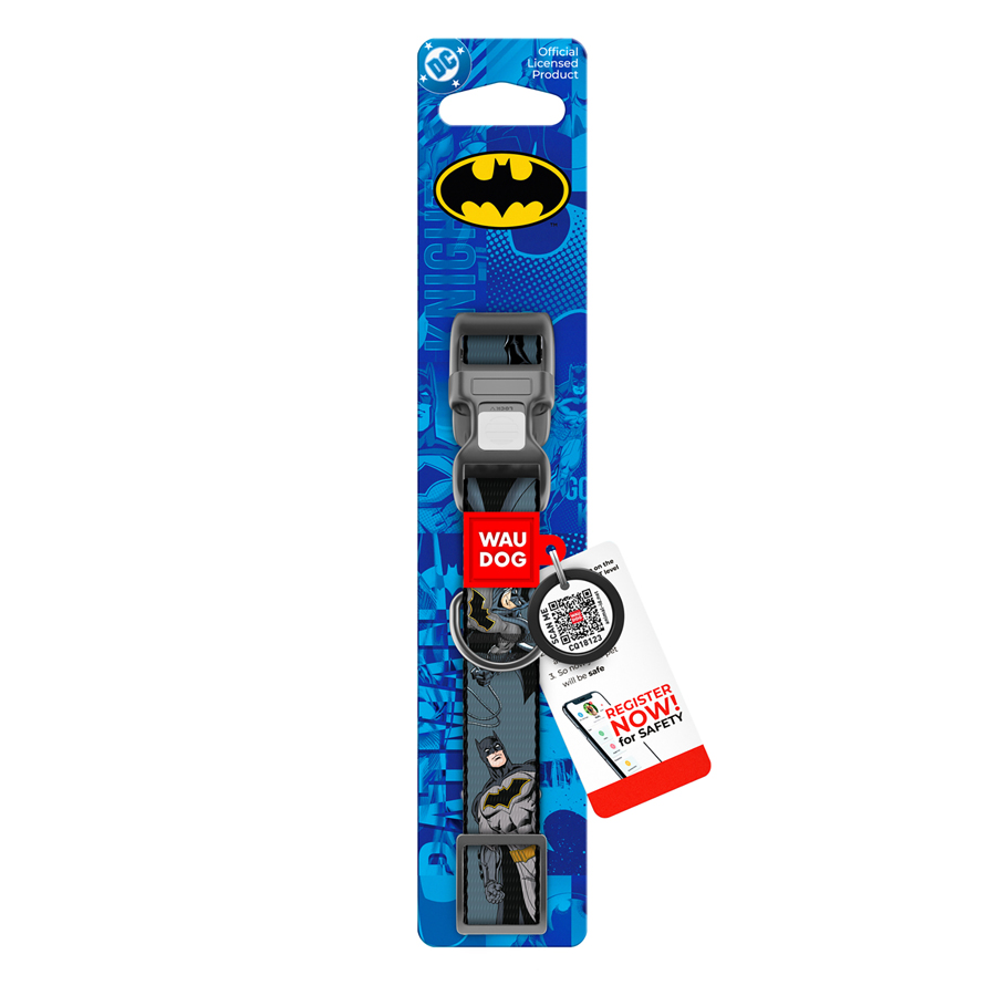 Нашийник для собак нейлоновий WAUDOG Nylon з QR паспортом, малюнок 