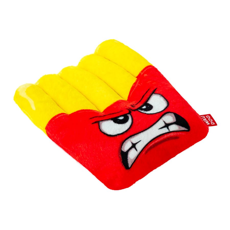 Іграшка для собак WAUDOG Fun Plush Картопля фрі, плюш, Ш 12 см, Д 14,5 см