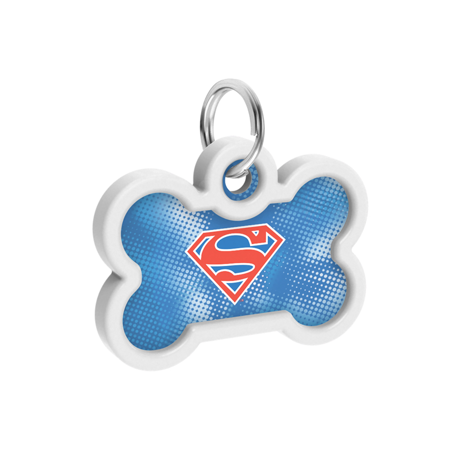 Адресник для собак і котів металевий WAUDOG Smart ID з QR паспортом, малюнок 