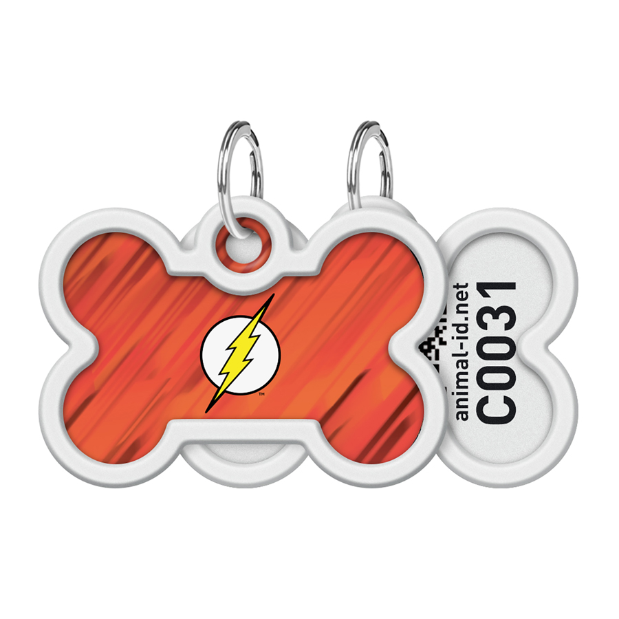 Адресник для собак і котів металевий WAUDOG Smart ID з QR паспортом, малюнок 