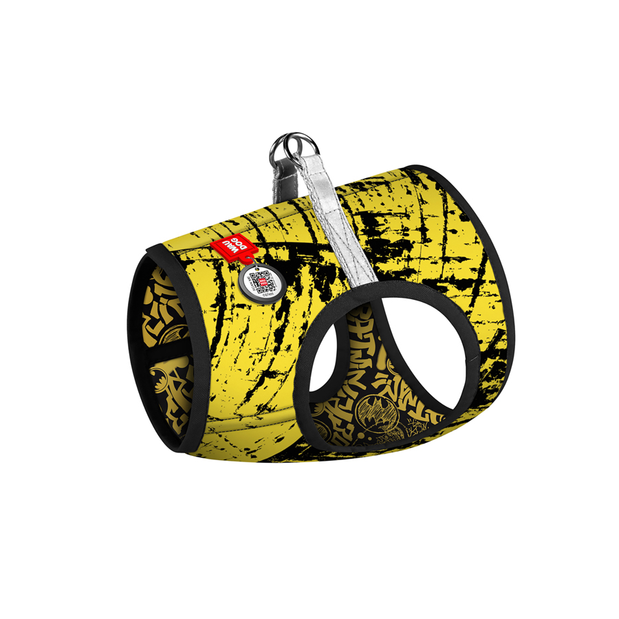 Шлея для собак м'яка WAUDOG Clothes з QR паспортом, малюнок 