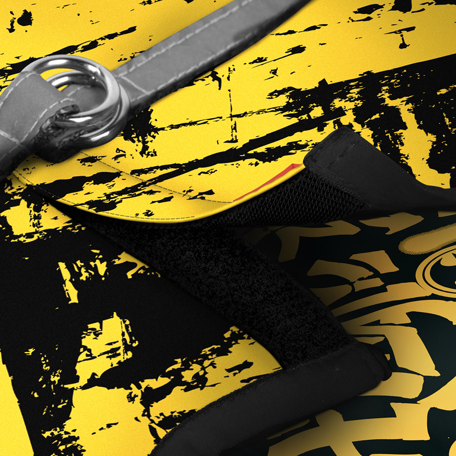 Шлея для собак м'яка WAUDOG Clothes з QR паспортом, малюнок 