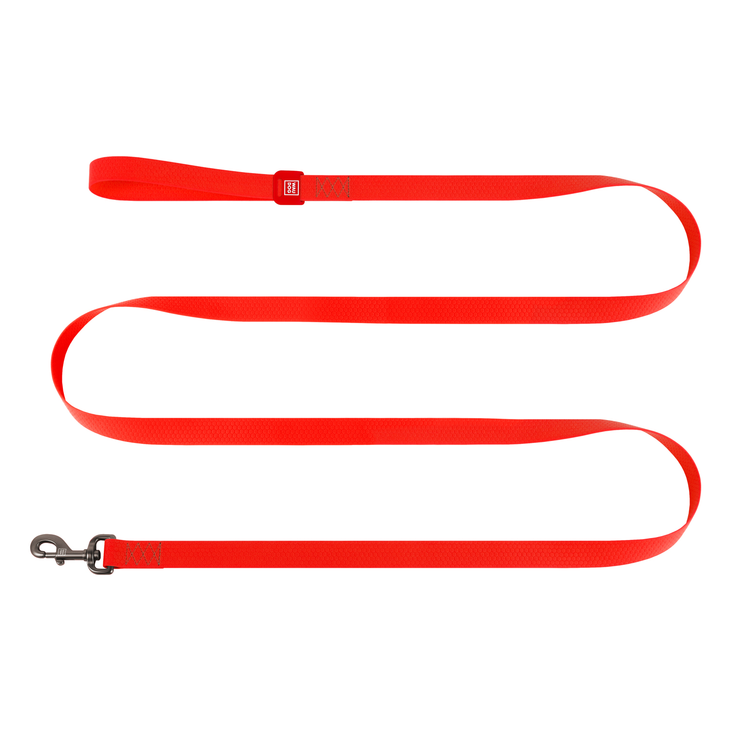 Повідець для собак водостійкий WAUDOG Waterproof, L-XXL, Ш 25 мм, Д 500 cм, червоний