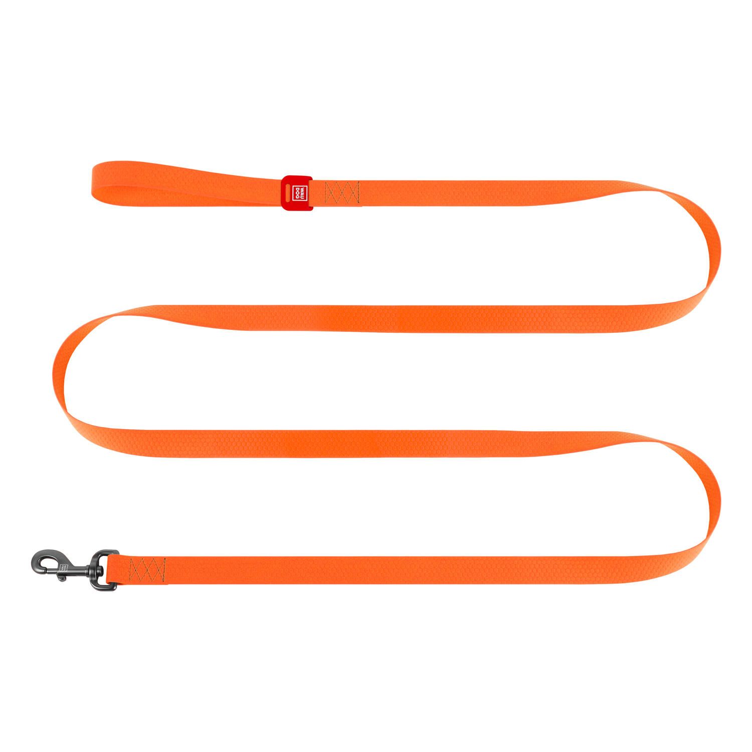 Повідець для собак водостійкий WAUDOG Waterproof, L-XXL, Ш 25 мм, Д 500 cм, помаранчовий