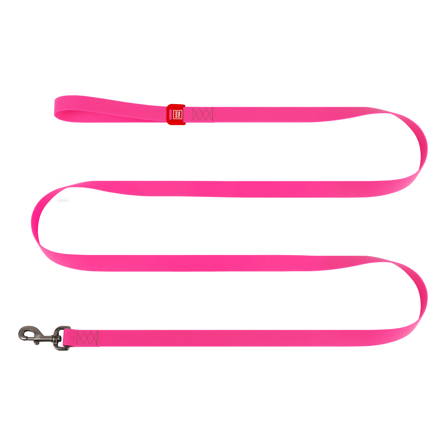 Повідець для собак водостійкий WAUDOG Waterproof, L-XXL, Ш 25 мм, Д 500 cм, рожевий