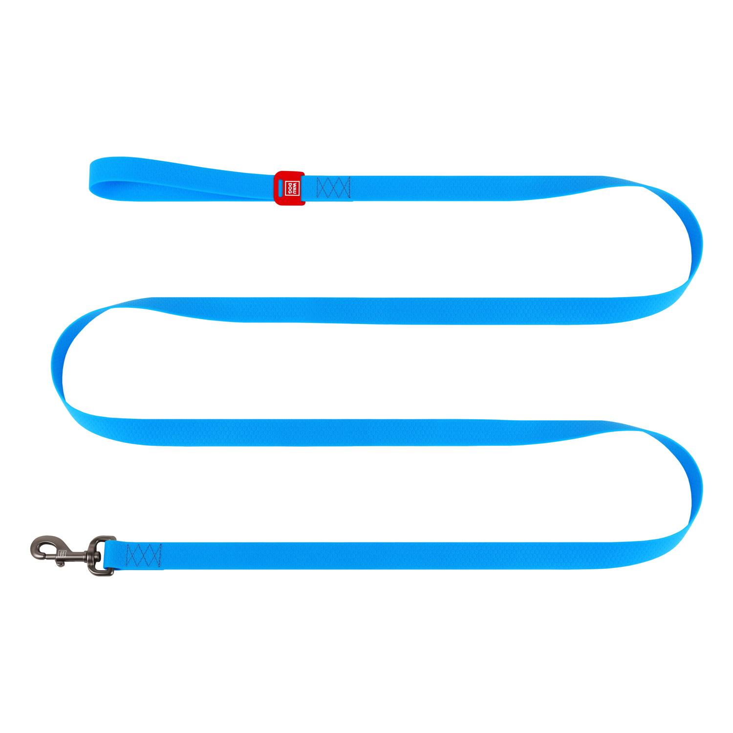 Повідець для собак водостійкий WAUDOG Waterproof, M, Ш 20 мм, Д 500 cм, блакитний