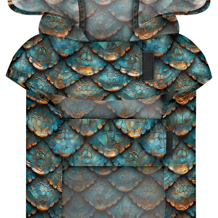 Дощовик-накидка з капюшоном для собак WAUDOG Clothes, малюнок 