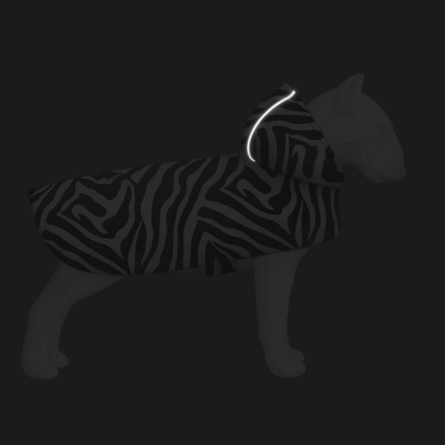 Дощовик-накидка з капюшоном для собак WAUDOG Clothes, малюнок 