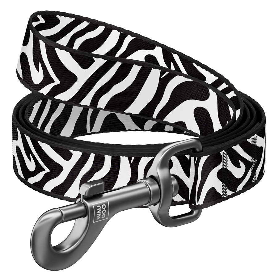 Повідець для собак нейлоновий WAUDOG Nylon, малюнок 