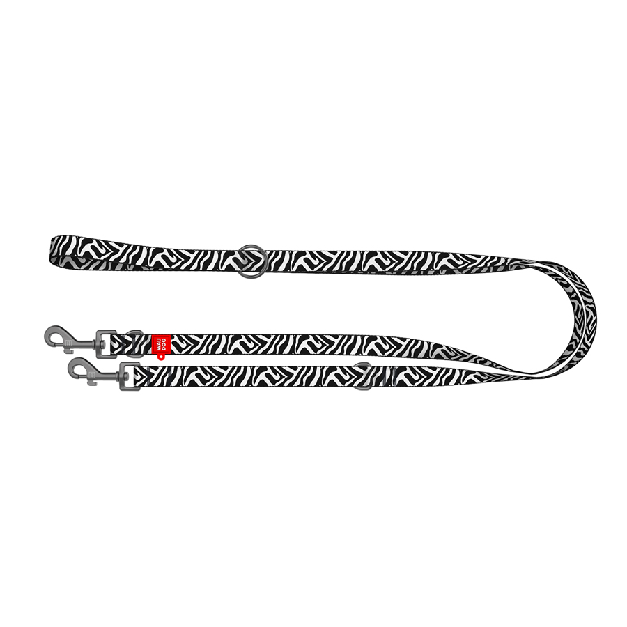 Повідець-перестібка для собак WAUDOG Nylon, малюнок 