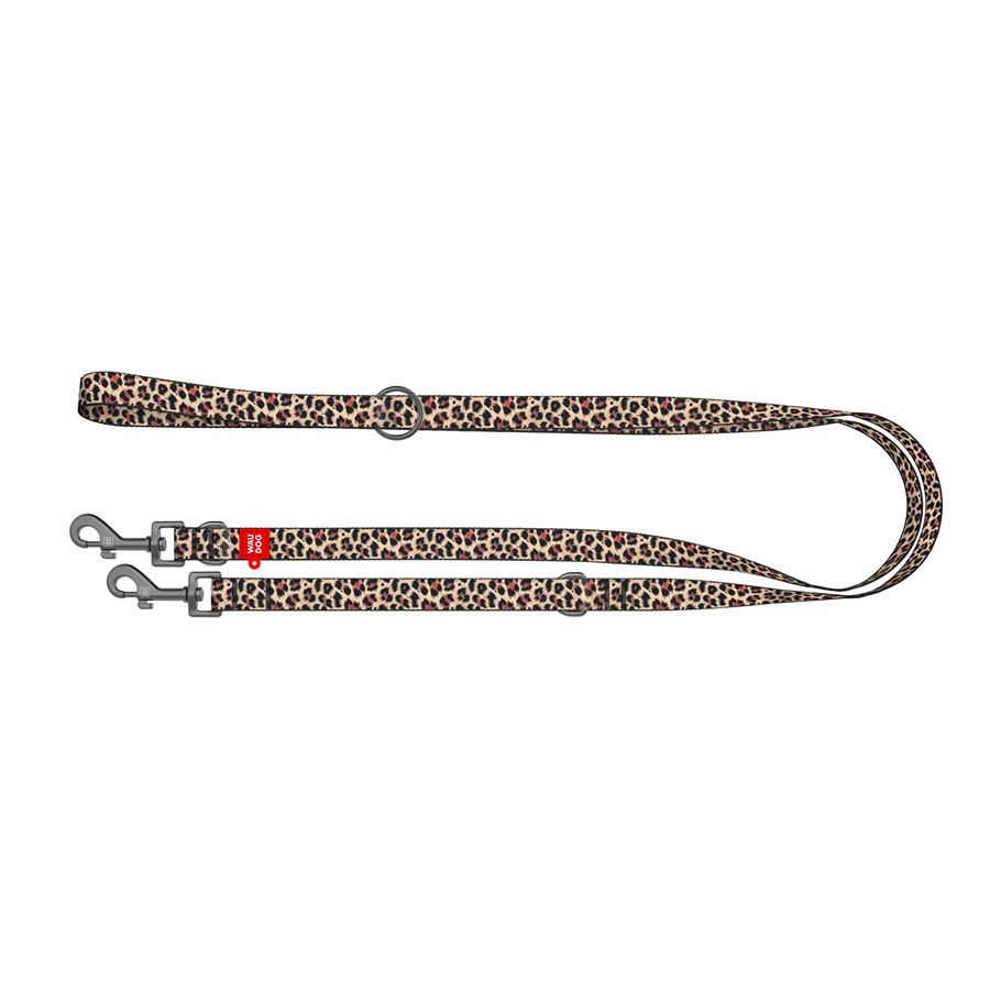 Повідець-перестібка для собак WAUDOG Nylon, малюнок 