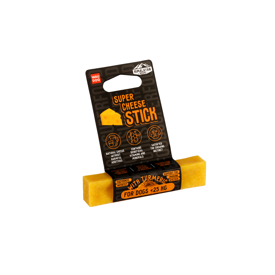 Ласощі для собак WAUDOG Superfood Сирна паличка з куркумою, S, 35 г