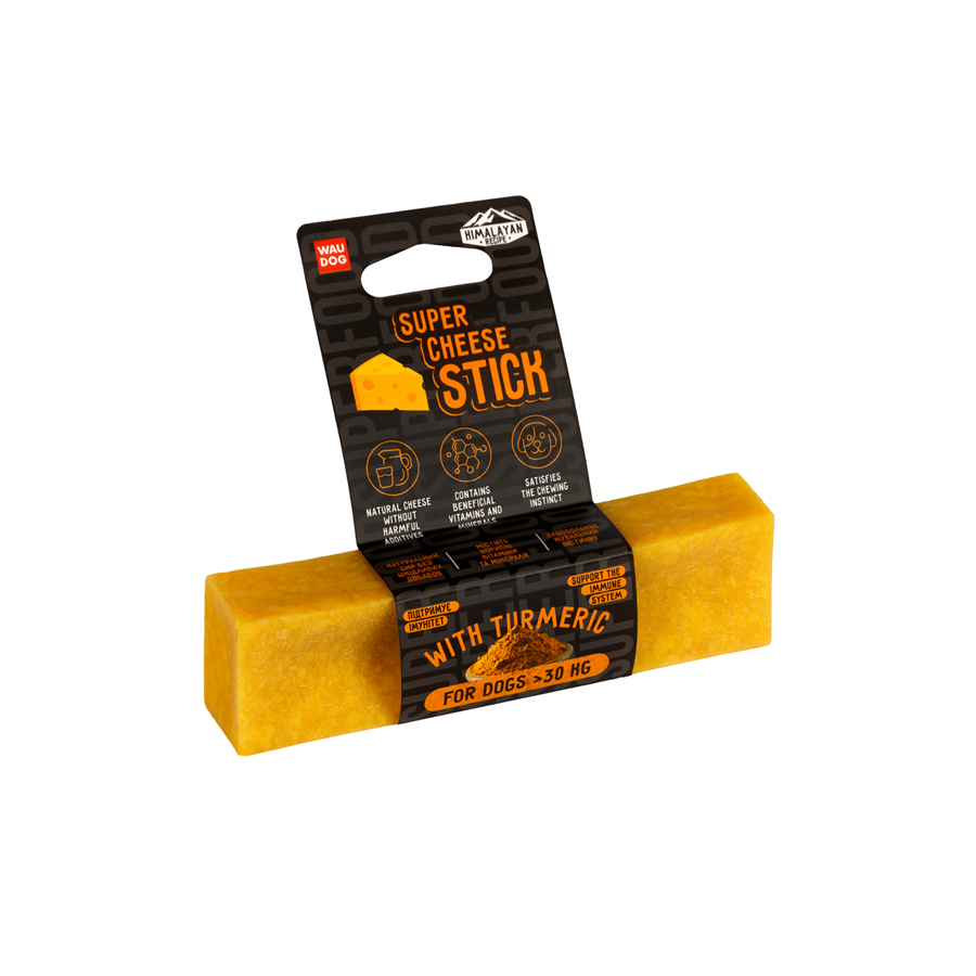 Ласощі для собак WAUDOG Superfood Сирна паличка з куркумою, L, 95 г