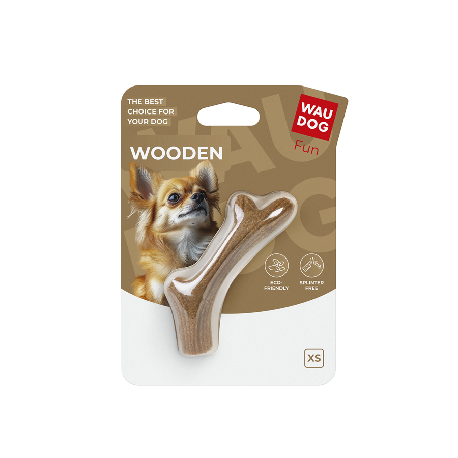 Іграшка для собак WAUDOG Fun Wooden Ріг, XS, 10 см