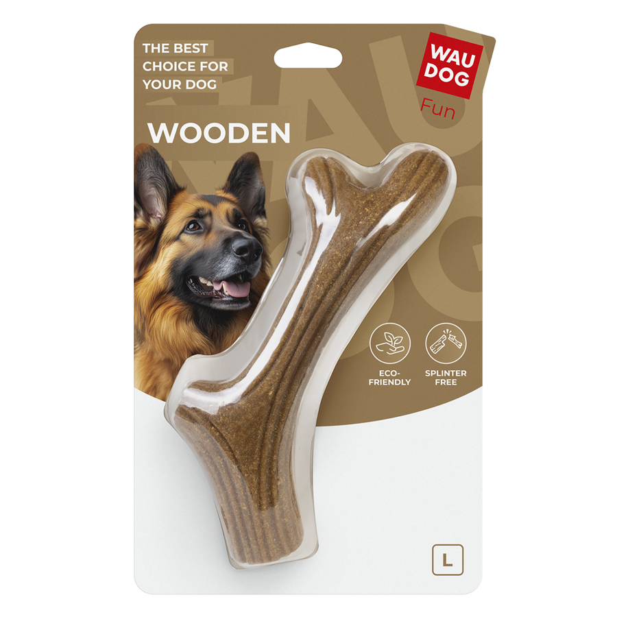 Іграшка для собак WAUDOG Fun Wooden Ріг, L, 24 см