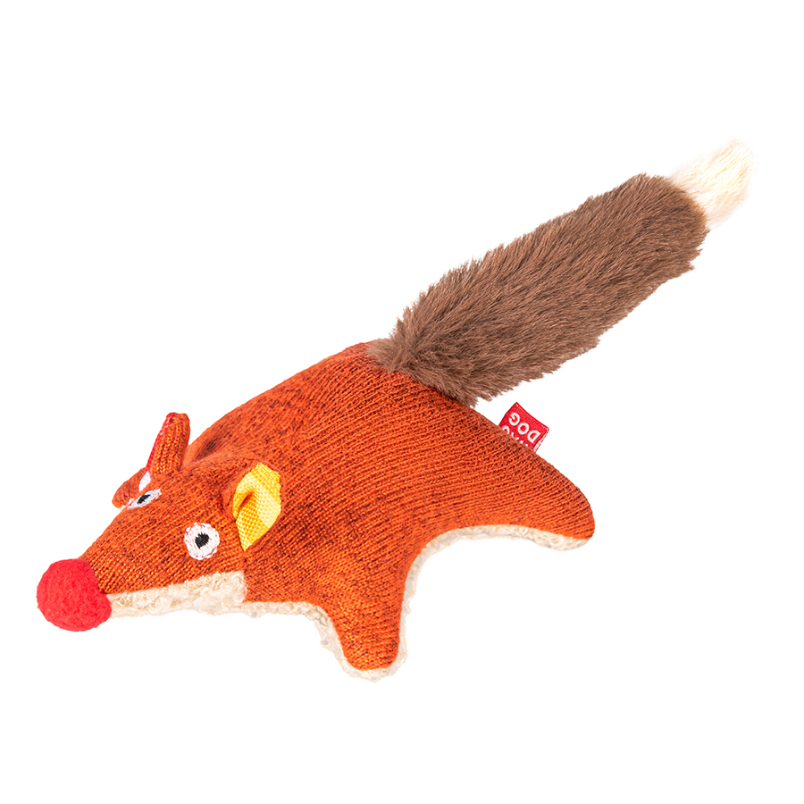 Іграшка для собак WAUDOG Fun Plush Лисиця, трикотаж, Ш 4 см, Д 14 см, S