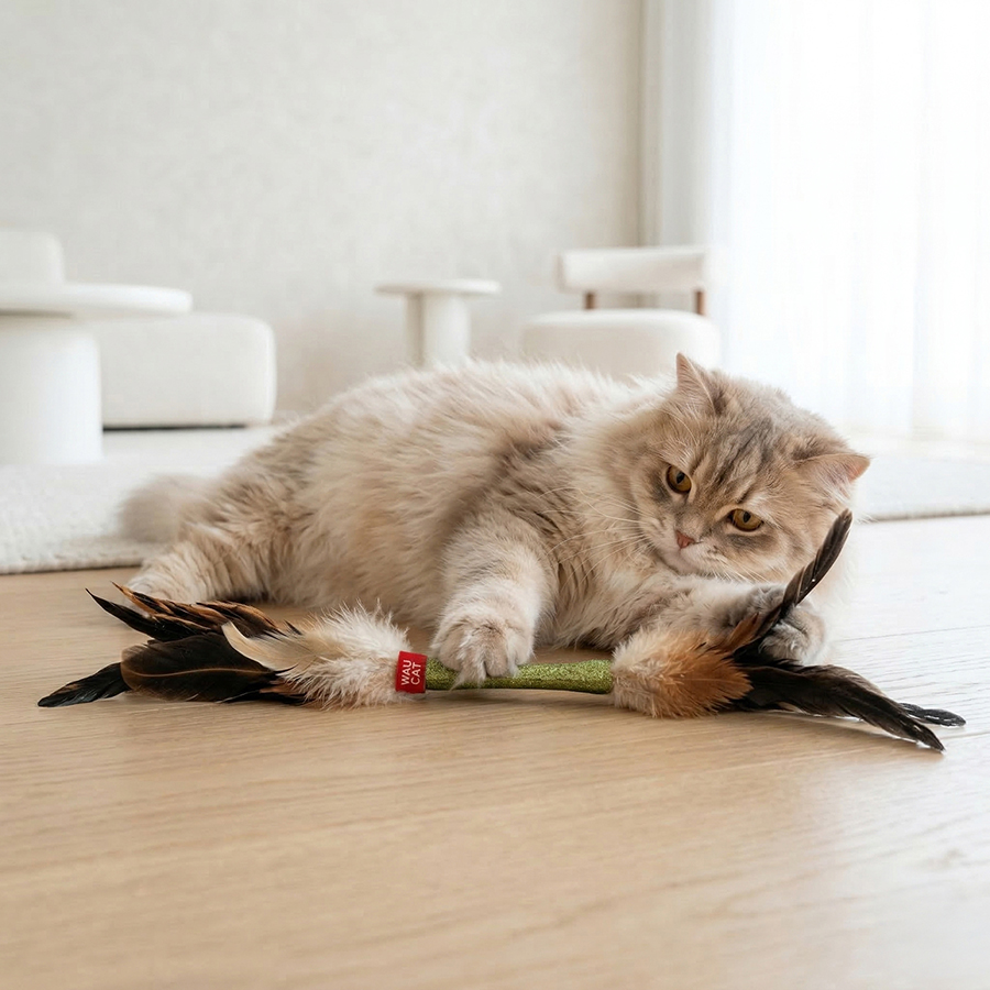 Іграшка для котів WAUCAT Fun Natural Паличка, 40 см