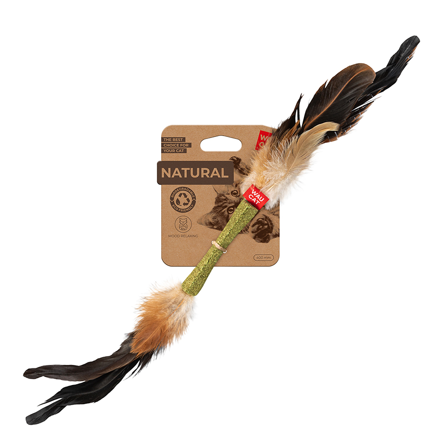 Іграшка для котів WAUCAT Fun Natural Паличка, 40 см