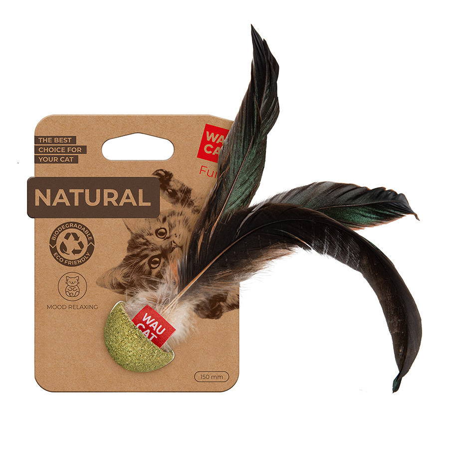 Іграшка для котів WAUCAT Fun Natural Неваляйка, 15 см