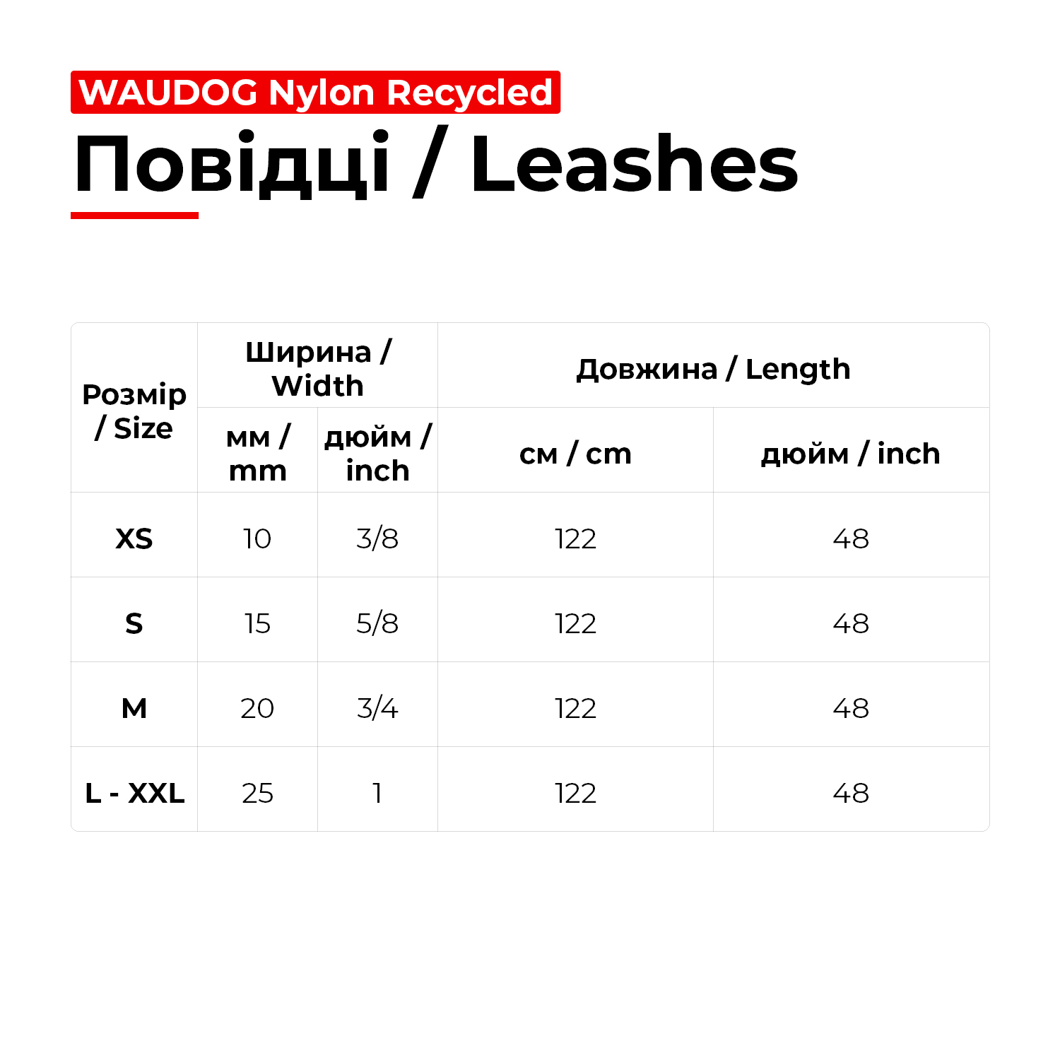 Повідець для котів та дрібних порід собак нейлоновий WAUDOG Nylon Recycled, градіент, кольоровий карабін, XS, Ш 10 мм, Дов 122 см, блакитний