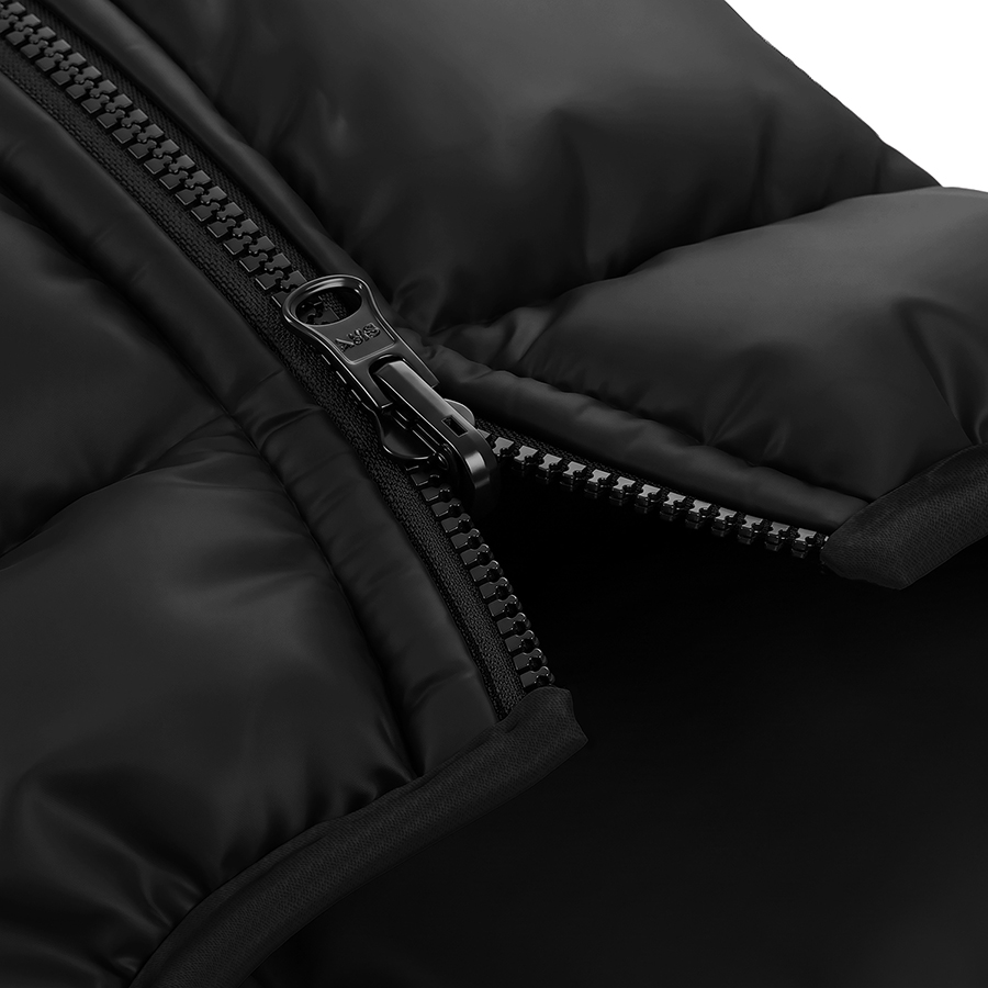 Курточка для собак WAUDOG Re-clothes двостороння, з переробленого поліестеру, M47, A 44-47, B 69-72, C 41-44, чорний